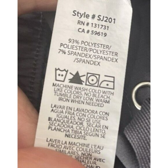 Scrub Joy Dark Gray Set(2 Piece) Short Sleeve top/pant M NWOT Pockets Drawstring - Picture 9 of 9